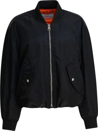 Givenchy Cocoon cropped bomberjack - Zwart