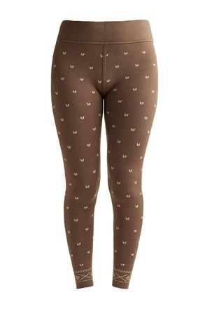Nils Womens Alps Base Layer Legging In Dark Fawn/fawn