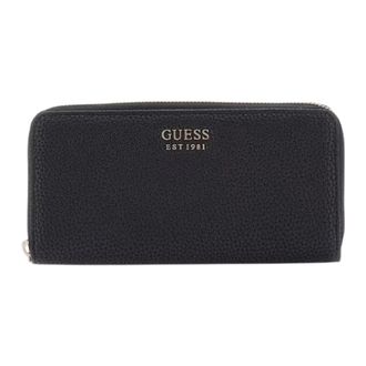 Guess Brenton Wallet - Dames - Portefeuilles - Zwart - ONE Size - Leer - Accessoires
