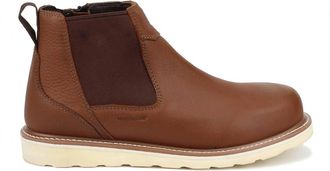 Drew Womens Boston Boot In Rust Leather
