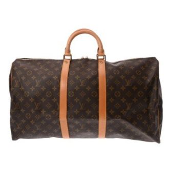 Louis Vuitton Brown Monogram Canvas Boston Bag (Pre-Owned)