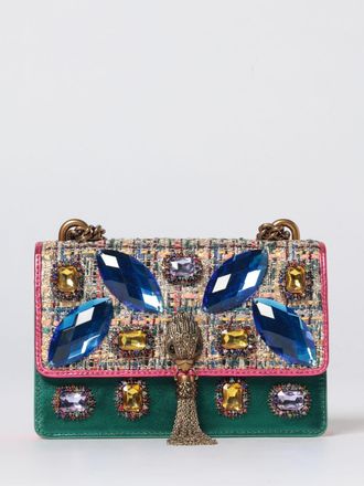 Kurt Geiger Borsa Shoreditch Mini Kurt Geiger London in raso e tweed con cristalli