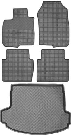 OEM Juego De Alfombrillas De Goma Para Coche Y Alfombrilla Para Maletero Para Honda Cr-v V Suv De 2019