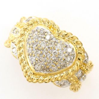 C&A White Yellow Gold Yellow Gold (18K) White Gold (18K) Band Ring (Pre-Owned)