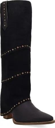 Dingo Texani Studded Knee High Boot in Black at Nordstrom, Size 7.5