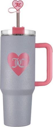 Juicy Couture 30-Ounce Jetsetter Stainless Steel Water Bottle in Glitter Silver at Nordstrom Rack