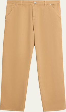 Moncler Mens Cargo Cotton-Blend Gabardine Trousers