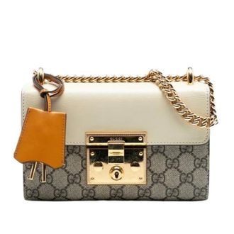 Gucci Pre-owned Shoulder Bags, female, Beige, Size: ONE SIZE Pre-owned Vintage S-lock Crossbody Bag