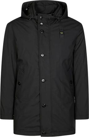 Blauer Chester hooded parka - Black