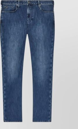 Emporio Armani cotton denim jeans faded effect stitching