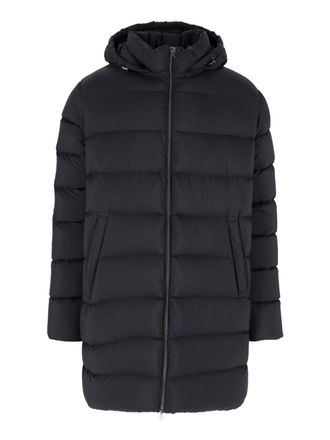 Herno Black Hooded Padded Jacket