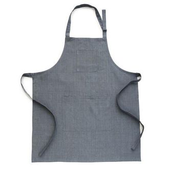 Solino Home Linen Linen Apron - Kitchen Linen in Grey at Nordstrom, Size Medium