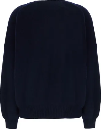 Lisa Yang Womens Sweater Veira Blue Cashmere Knitted Tops Top