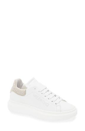 Mario Valentino Fresia Sparkling Sneaker in White Boreal at Nordstrom Rack, Size 7