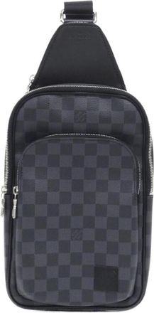 Louis Vuitton Graphite Coated Canvas Shoulder Bag (Pre-Owned)