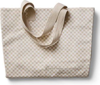 Carve Designs Organic Cotton Tote - Palm Trees in Check at Nordstrom