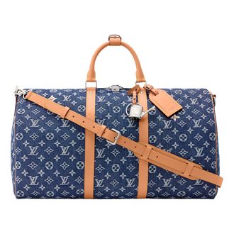 Louis Vuitton Keepall Bandouli&egrave;re 50 Blue M27781