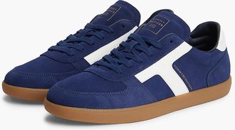 Tommy Hilfiger Mens Tribeca Suede Skater Sneaker - Preppy Navy - US 11.5 / EU 45