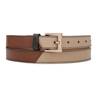 Kazar Leren Riem - Dames - Riemen - Bruin - 120 CM - Leer - Accessoires