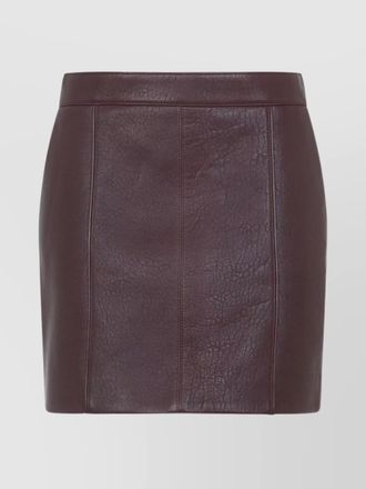 Chlo&eacute; lamb leather mini skirt