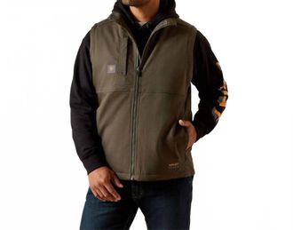 Ariat Rebar Duracanvas Vest In Earth