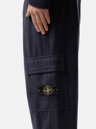 Stone Island Chest Pocket Detail Cargo Pants - Navy