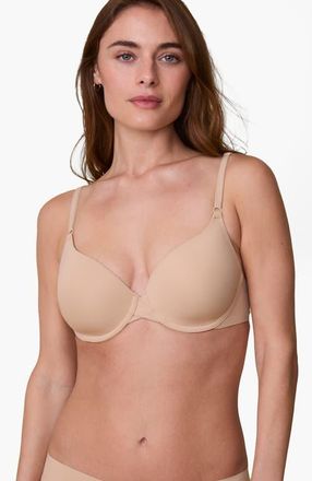 Harper Wilde Base T-Shirt Bra in Beige at Nordstrom, Size 38Ddd