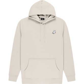 Dalix Ghost Midweight Fleece Classic Hooded Sweatshirt in Bone at Nordstrom, Size Xx-Large