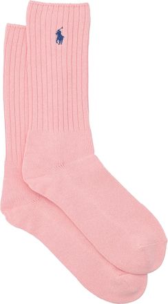 Polo Ralph Lauren Cotton-blend Crew Socks With Logo