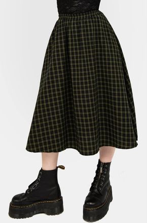 Disturbia Terra Midi Skirt in Green at Nordstrom, Size 12