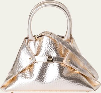 Akris Ai XS Metallic Leather Tote Bag
