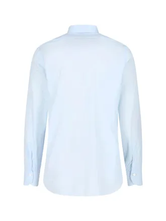 Finamore Mens Shirts Blue Cotton