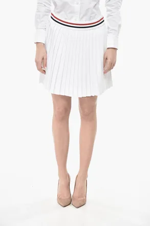 Thom Browne Pleated Knit Mini Skirt Thom Browne