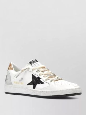 Golden Goose ballstar sneakers leather upper glitter star