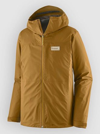 Patagonia Boulder Fork Rain Jacke braun