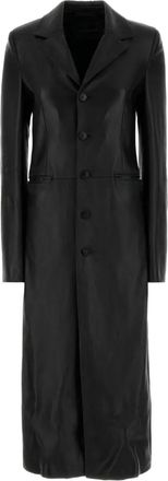 Balenciaga Cappotto in pelle - Nero
