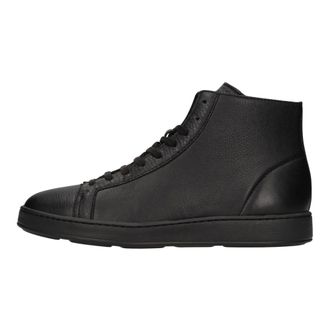 Santoni Heren, Schoenen, Zwart, Maat: 41 EU Leer