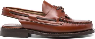 Hereu Womens Flat Shoes Leather Brown