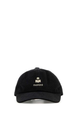 Isabel Marant Isabel Marant Black Cotton Tomas Baseball Cap