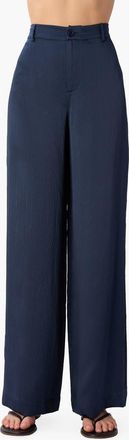 Cami NYC Kyley Crepe Silk Wide Leg Pants in Moody Blue at Nordstrom, Size X-Large