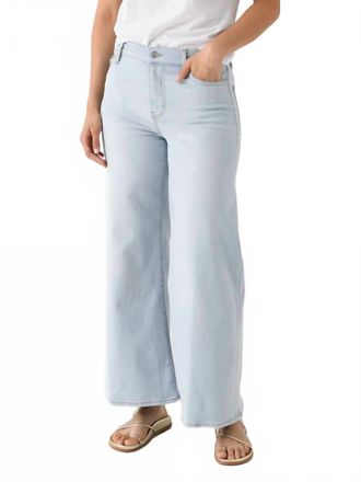 Frame Denim Le Palazzo High Waist Crop Wide Leg Jeans In Float