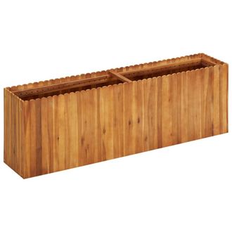 vidaXL Arriate De Madera Maciza De Acacia 150x30x50 Cm Vidaxl