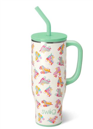 Swig Roller Rink Mega Mug - 30Oz In Retro Roller Skate