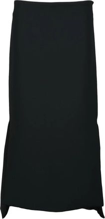 Sportmax Modern Black Midi Skirt