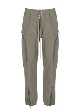 Rick Owens Trousers With Elastic Waist And Multiple Zipper Details