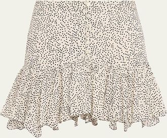 Isabel Marant Daneen Polka Dot Voile Mini Skirt