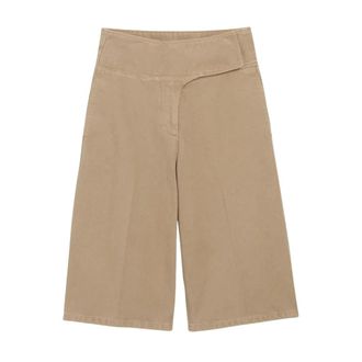 Ami Long Shorts, female, Beige, Size: W27 Wrapped Belted Bermuda Shorts