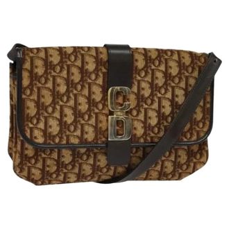 Dior Pre-owned Borsa a spalla Trotter in tela - - Pre-owned - Donna - Marrone - ONE SIZE