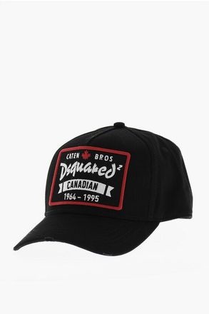 Dsquared2 Cotton Twill Baseball Cap With Logo Patch size One Size