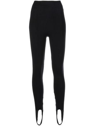 Simon Miller cropped Evan leggings - women - Nylon/Spandex/Elastane - XS/S - Black